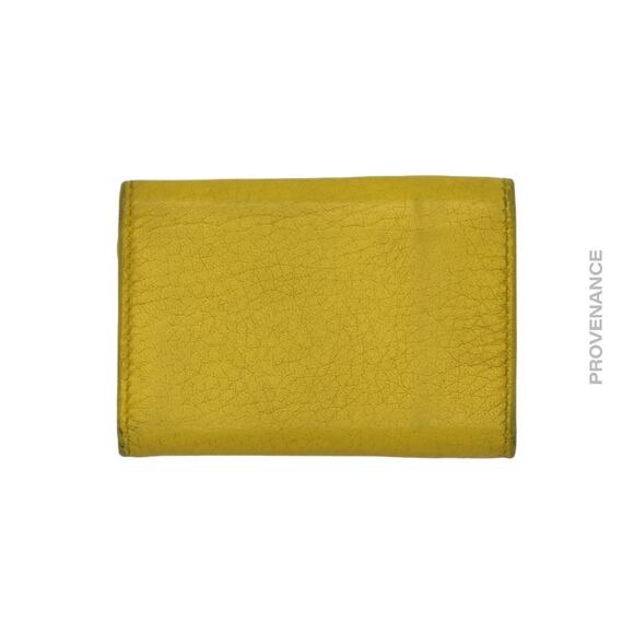 🔴 Balenciaga Papier Mini Wallet - Yellow Leather - Picture 5 of 10